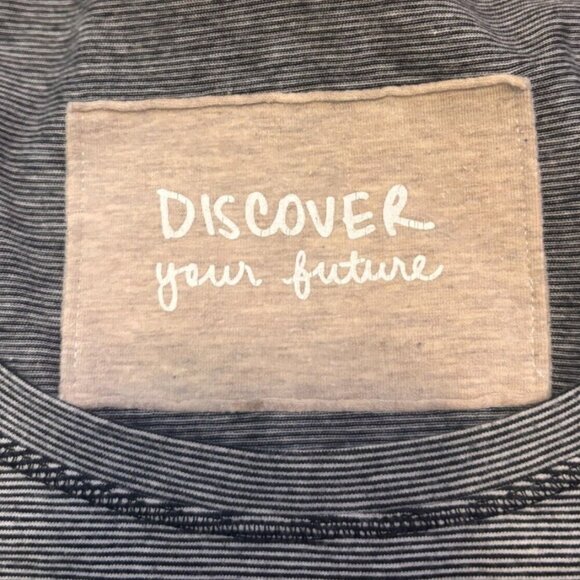 Lululemon Every Yogi Short Sleeve Tee Wee Stripe White Black Womens Sz 8 - Picture 5 of 9